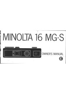 Minolta 16 MG-S manual. Camera Instructions.